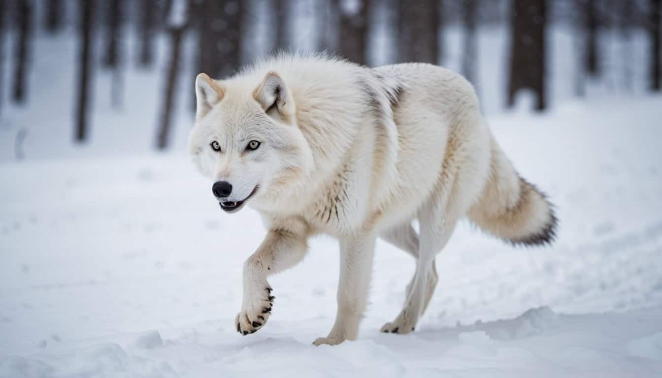 How Do Arctic Wolves' Paws Help Them Move On Snow