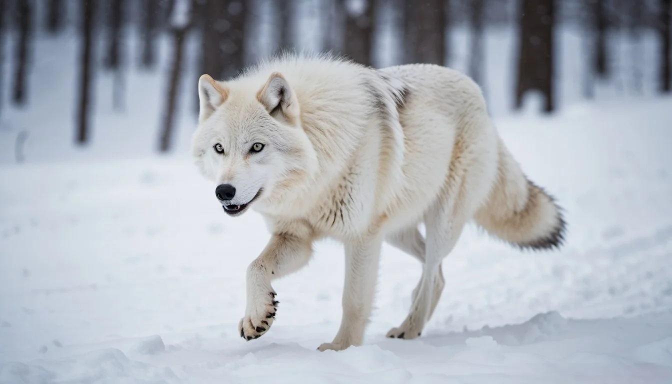 How Do Arctic Wolves' Paws Help Them Move On Snow
