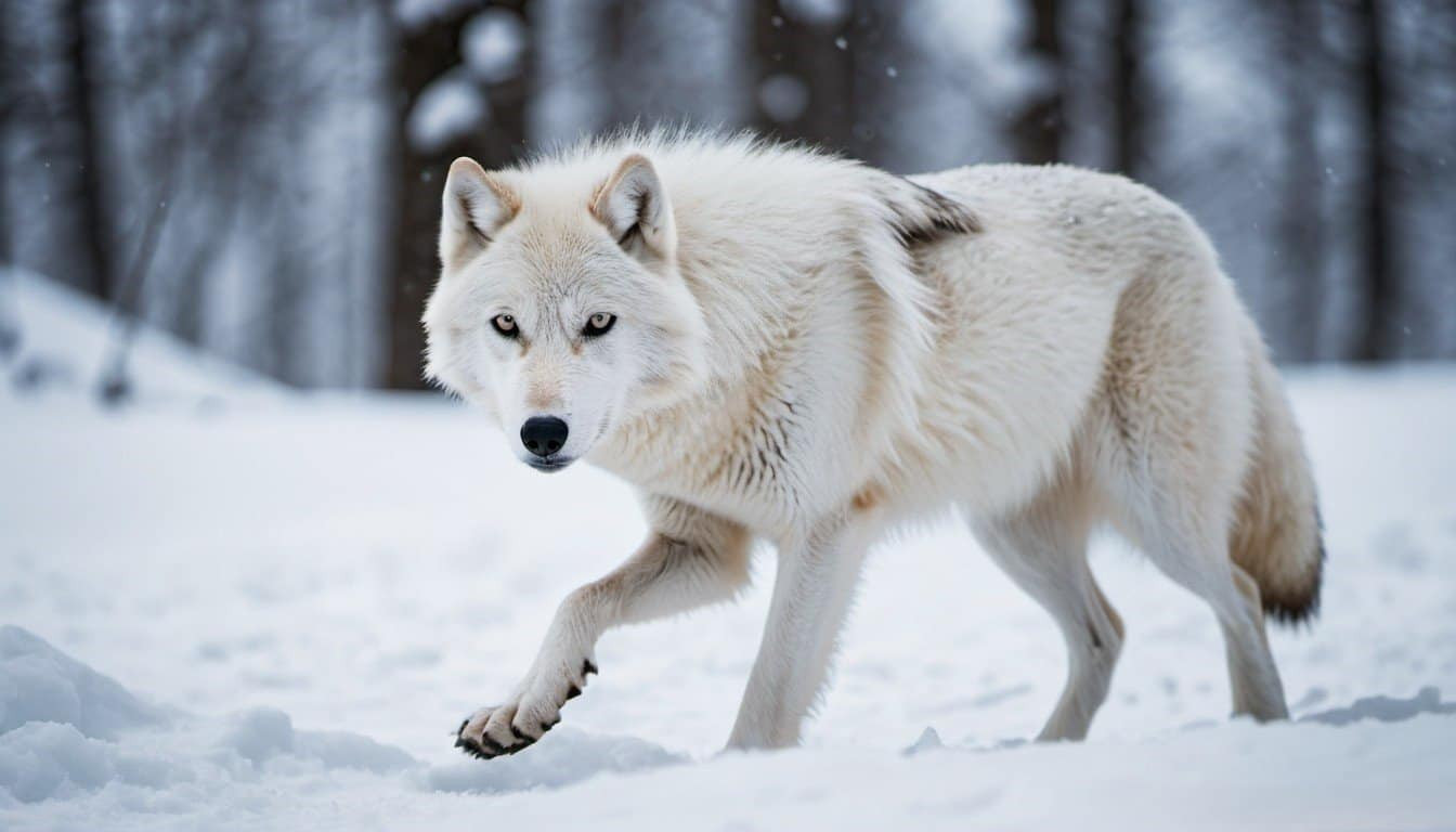 How Do Changes In Snow Cover Affect The Hunting Efficiency Of Arctic Wolves