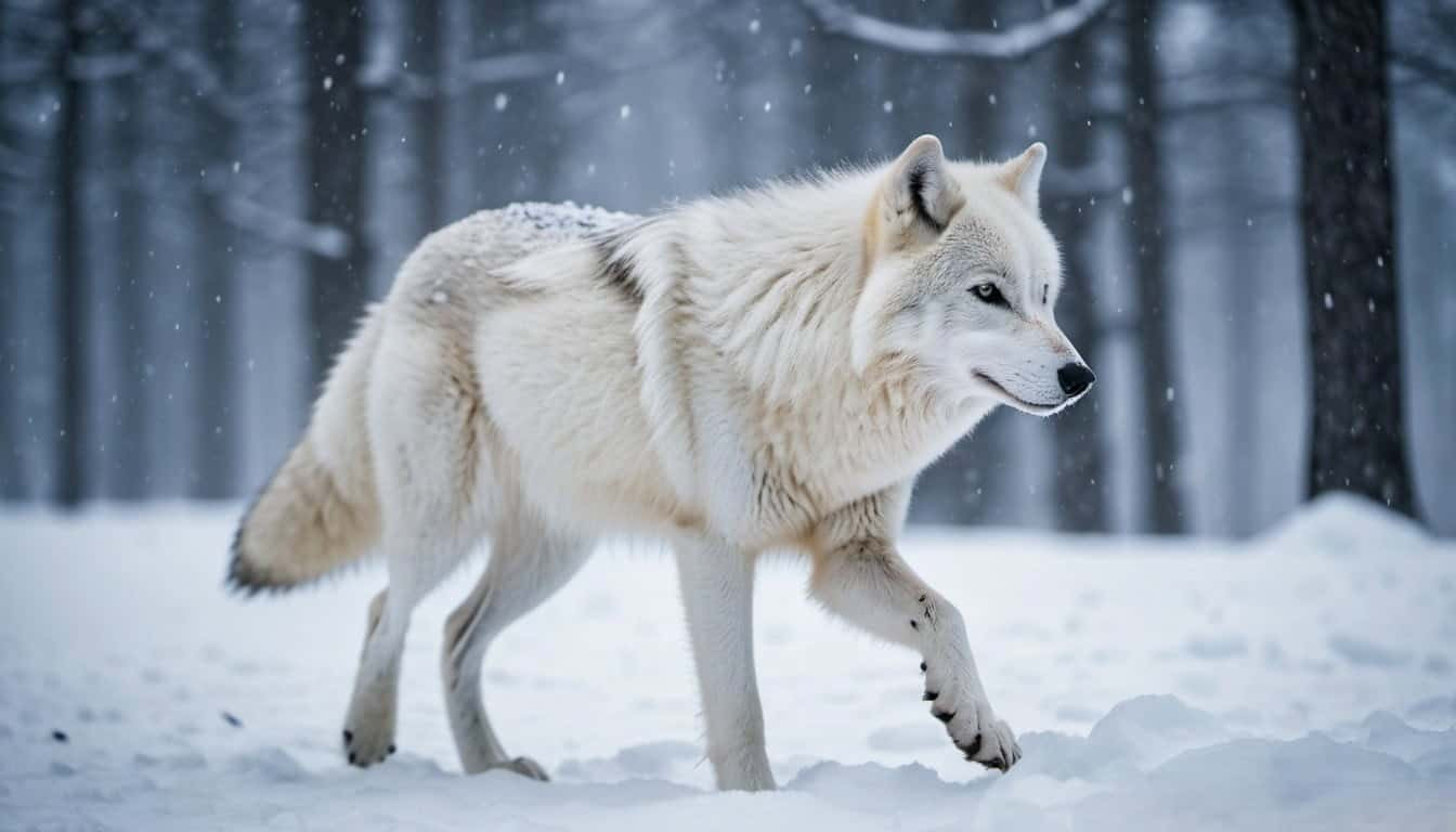 How do the skeletons of Arctic wolves aid in hunting