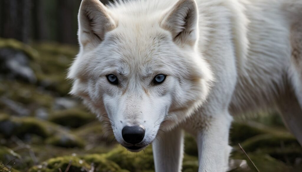 How does the Arctic wolf's olfactory bulb function