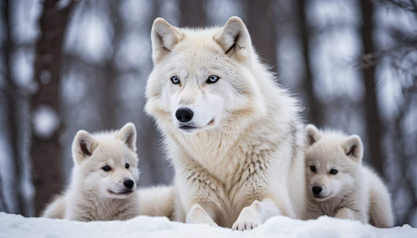 How long is the gestation period for an Arctic wolf