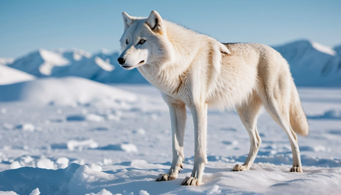 How many bones are in an Arctic wolf's body