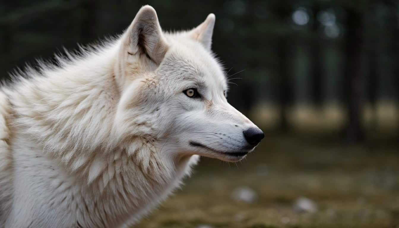 Arctic Wolf Fur Outer Coat vs. Undercoat Differences