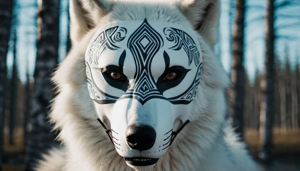 How Are Arctic Wolves Featured In Arctic Mask-Making Traditions