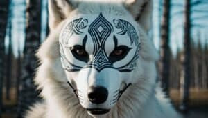 How Are Arctic Wolves Featured In Arctic Mask-Making Traditions