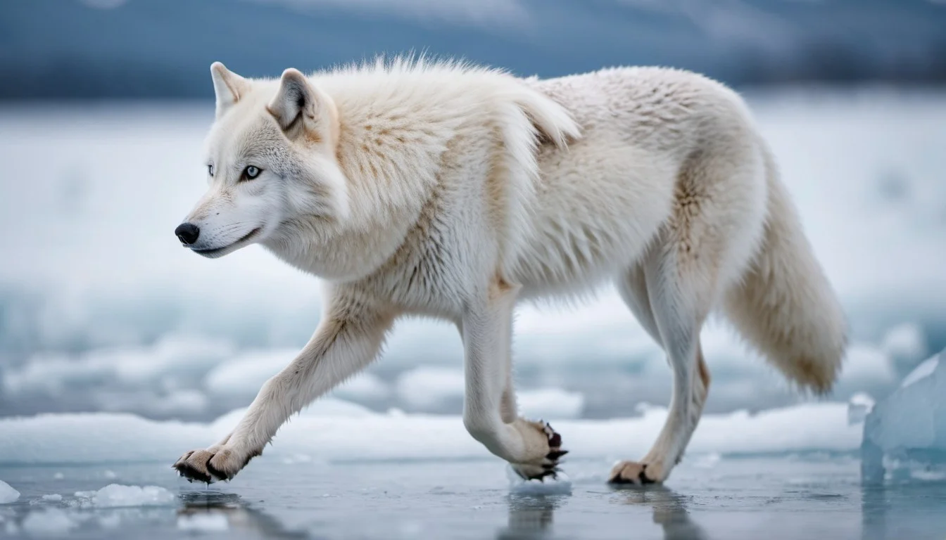 How Do Arctic Wolves' Claws Adapt For Traction On Ice