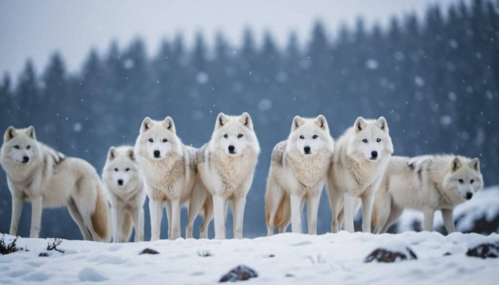 How Do Arctic Wolves' Hunting Behaviors Change With The Seasons