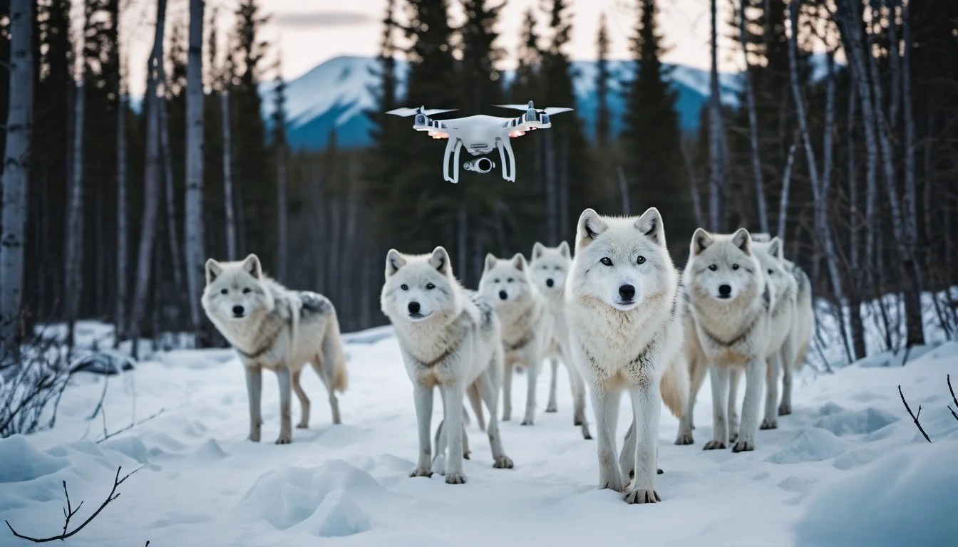 How Do Researchers Track Arctic Wolf Pack Movements Over Large Areas