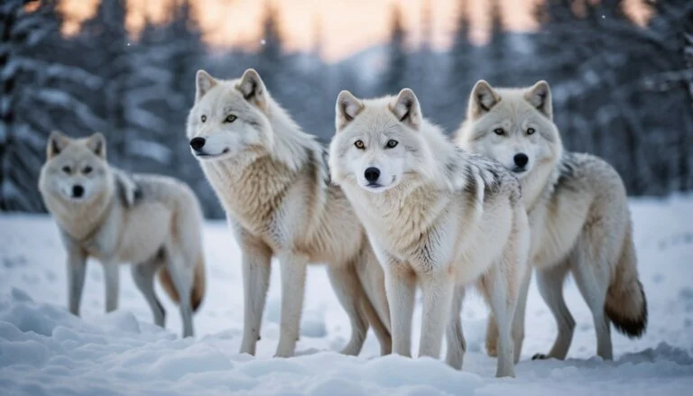 Variations in Arctic Wolves' Fur Patterns by Region