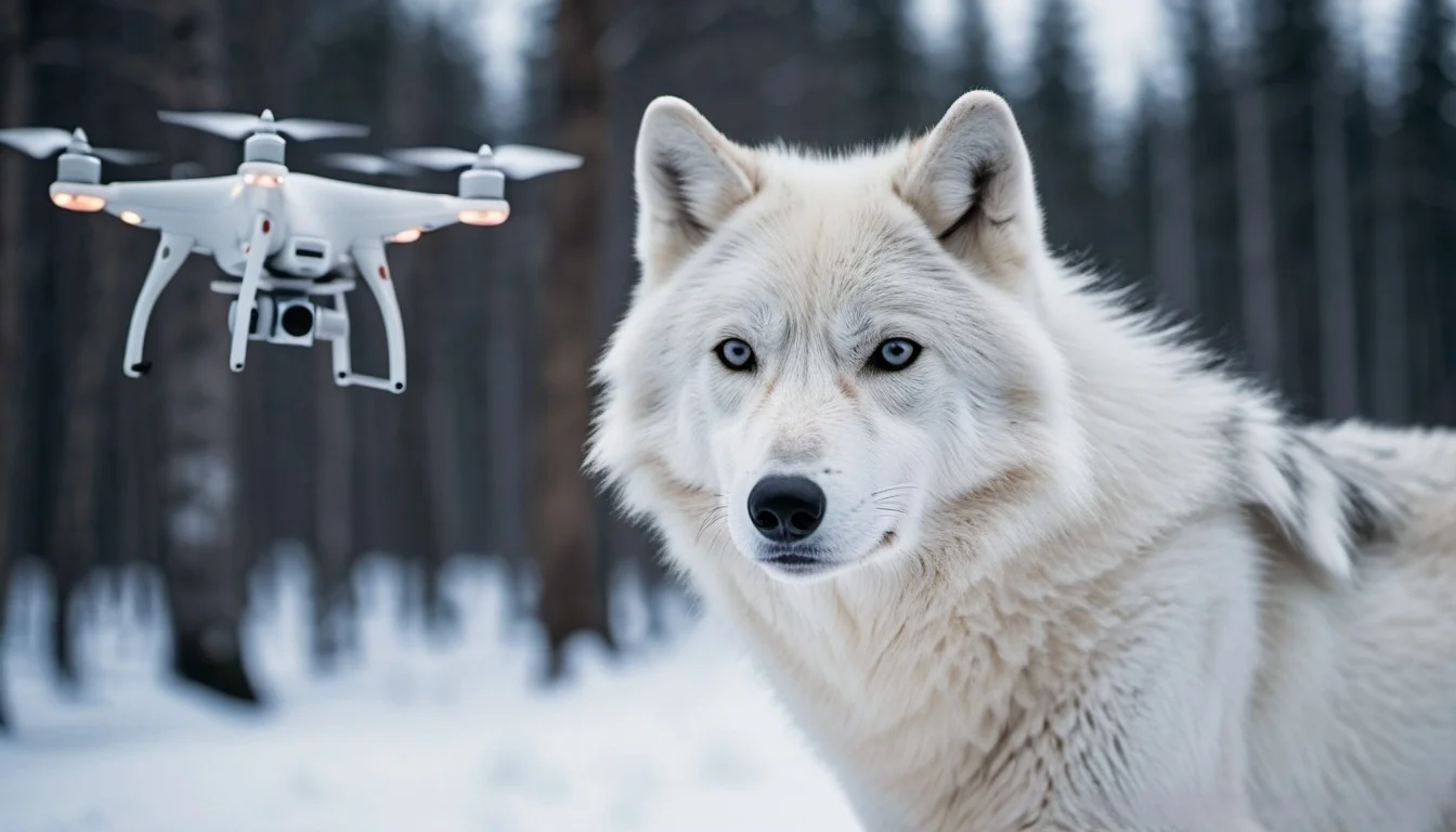What Role Do Drones Play In Arctic Wolf Research