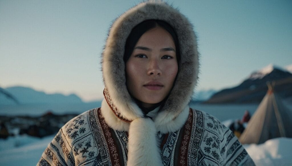 How Are Arctic Wolves Depicted In Traditional Arctic Clothing And Textiles