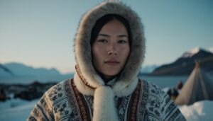 How Are Arctic Wolves Depicted In Traditional Arctic Clothing And Textiles